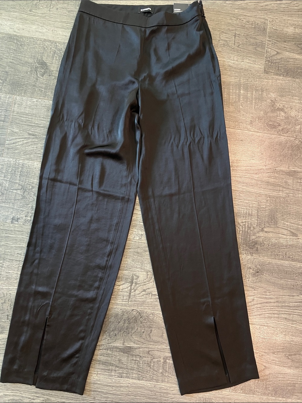 Express high rise satin trousers LONG